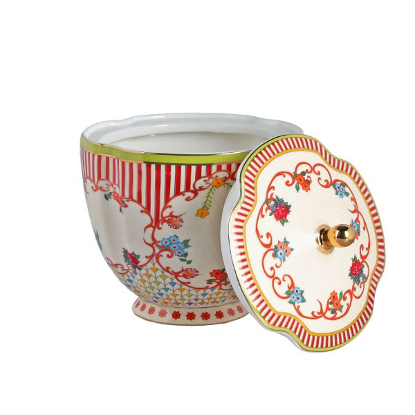 Lucky Art - Lucky Art Fiora Bone Kavanoz 14Cm (1)