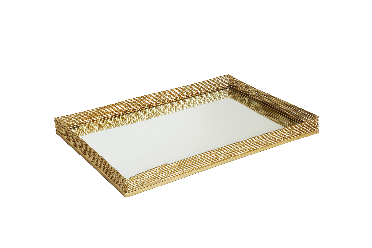 Lucky Art Gold Burmalı Büyük Tepsı 52cm - 1