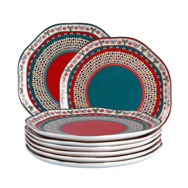 Lucky Art - Lucky Art Liora Bone 19Cm 6Li Tabak Seti (1)