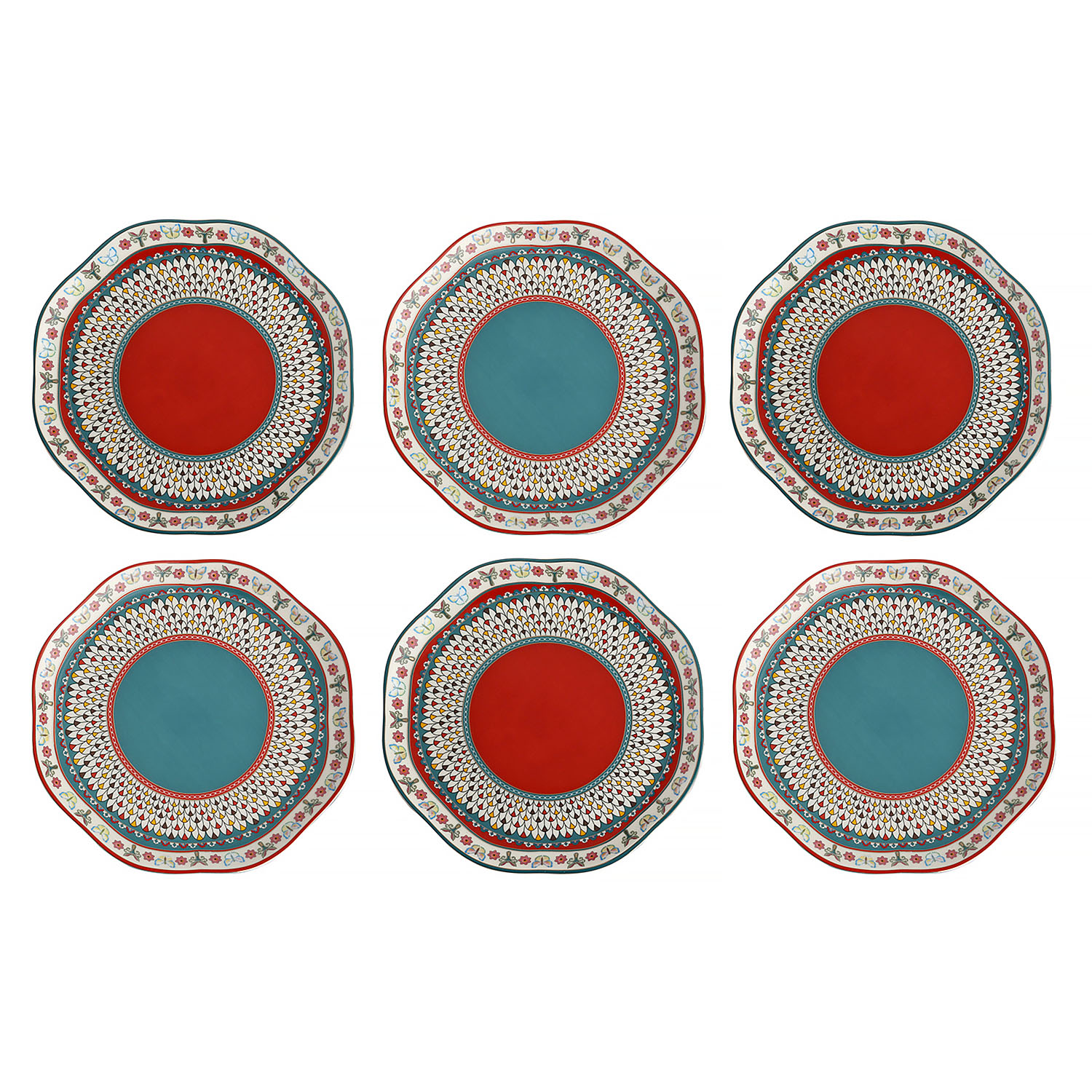 Liora Bone 19Cm 6Li Tabak Seti - 1