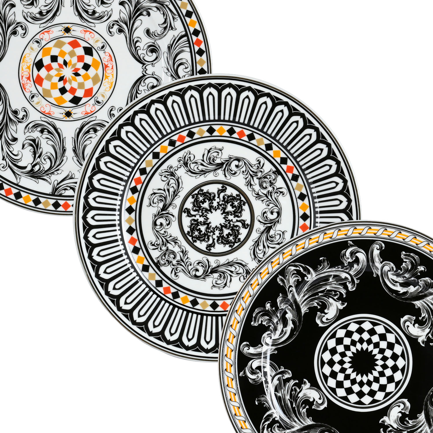 Margery Bone Porselen 6lı Tabak Seti 20 cm - 2