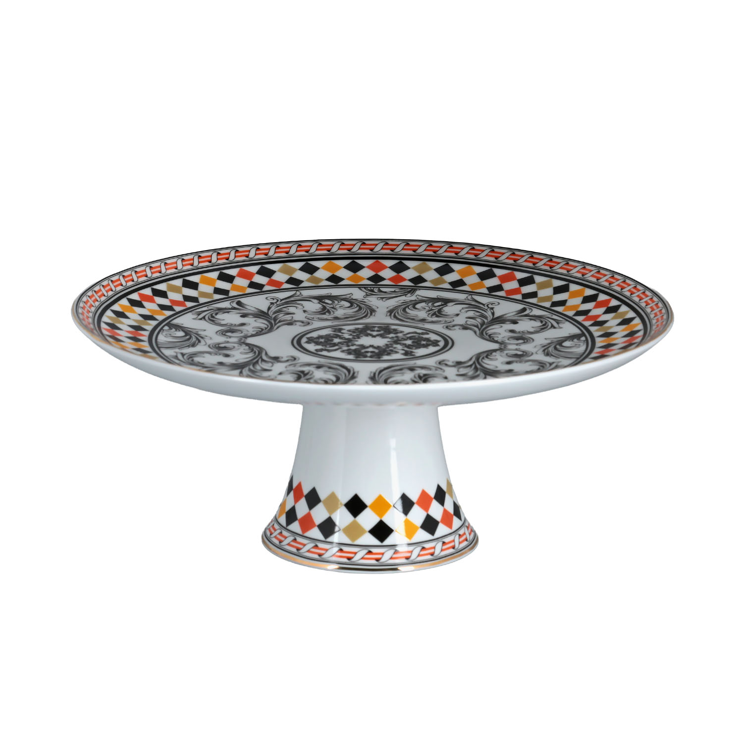 Margery Bone Porselen Ayaklı Pasta & Kek Standı 26x11Cm - 1