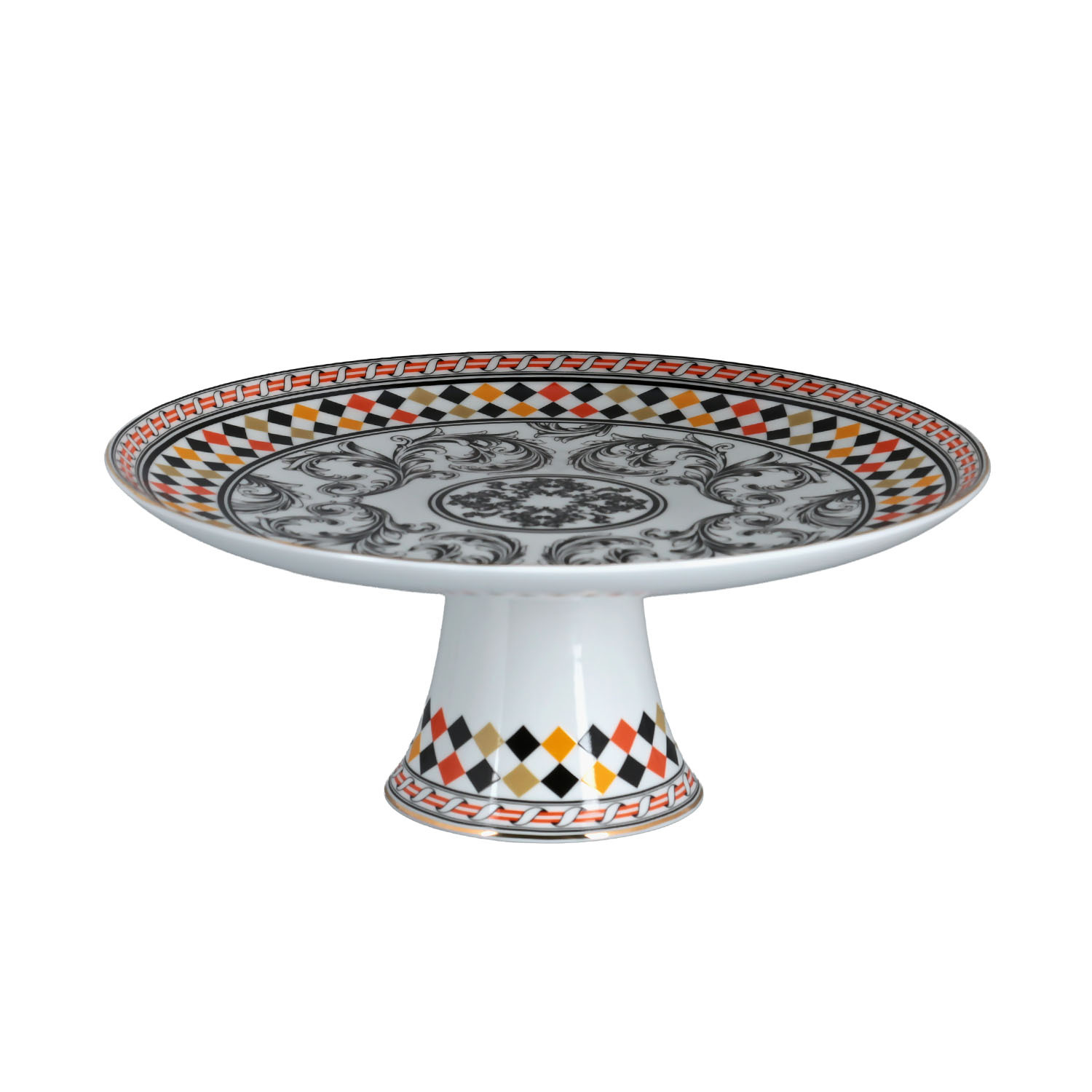 Margery Bone Porselen Ayaklı Pasta & Kek Standı 26x11Cm - 1