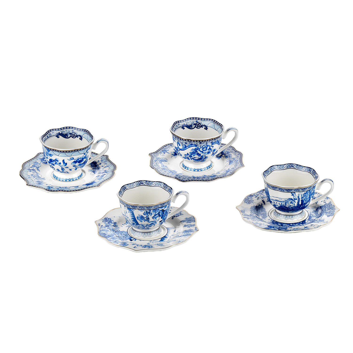 Luzia Bone 4’lü Kahve Fincanı Seti 90 ml - 1
