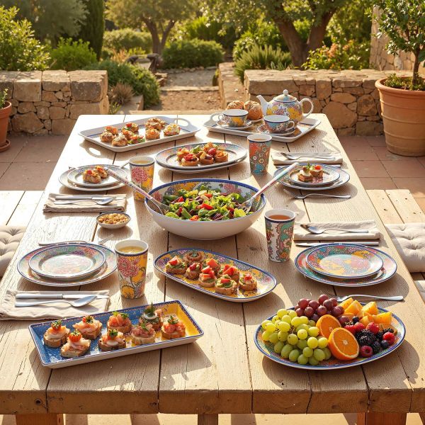 Paiselle Melamin 2Li Baton Sunum Tabaği 43 Cm - 3