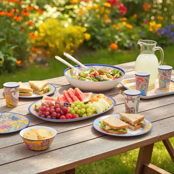 Paiselle Melamin 2Li Oval Sunum Tabaği 41 Cm - 3