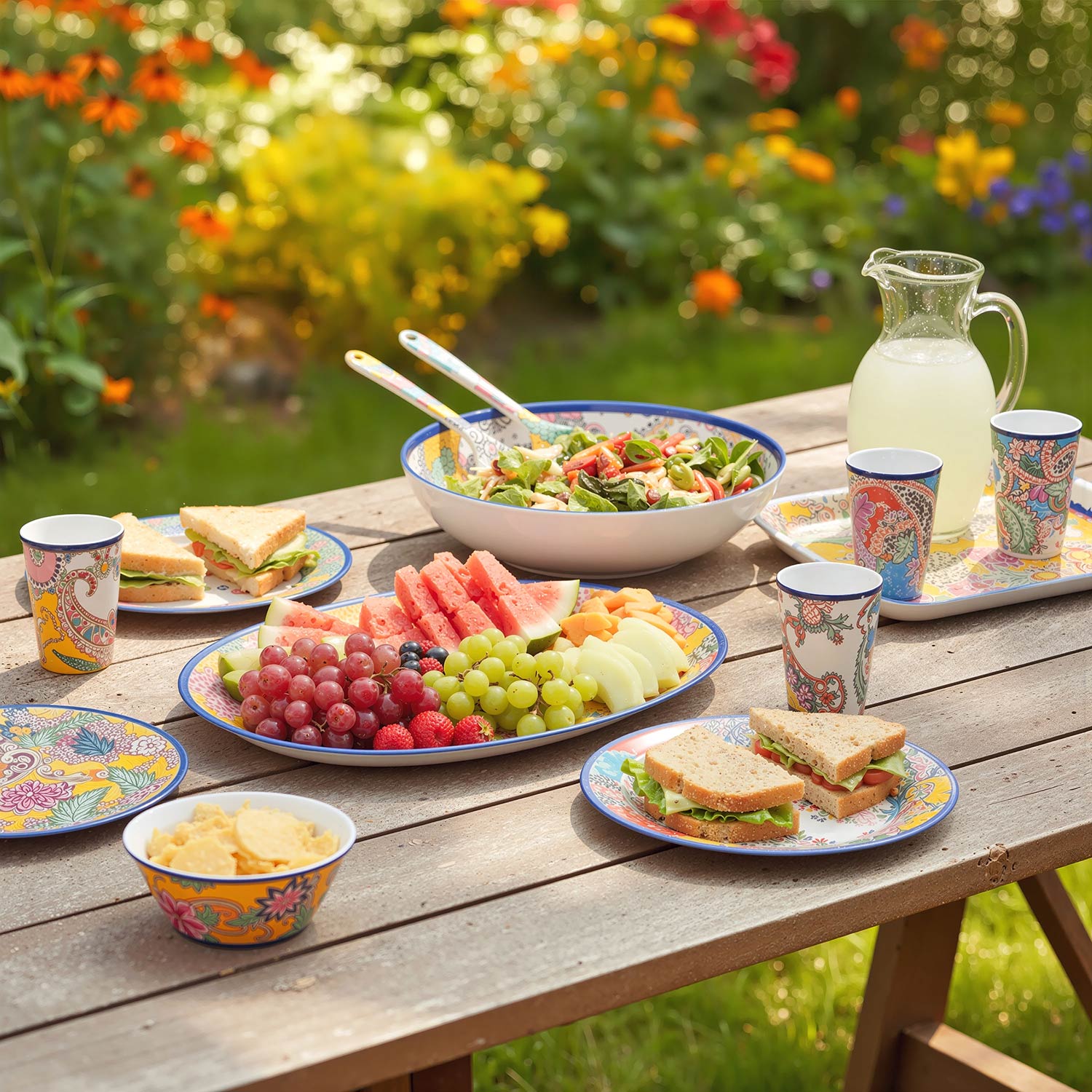 Paiselle Melamin 2Li Oval Sunum Tabaği 41 Cm - 3