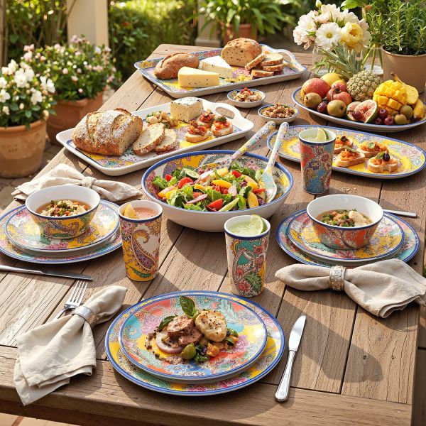 Paiselle Melamin 3Lu Salata Servis Seti - 4