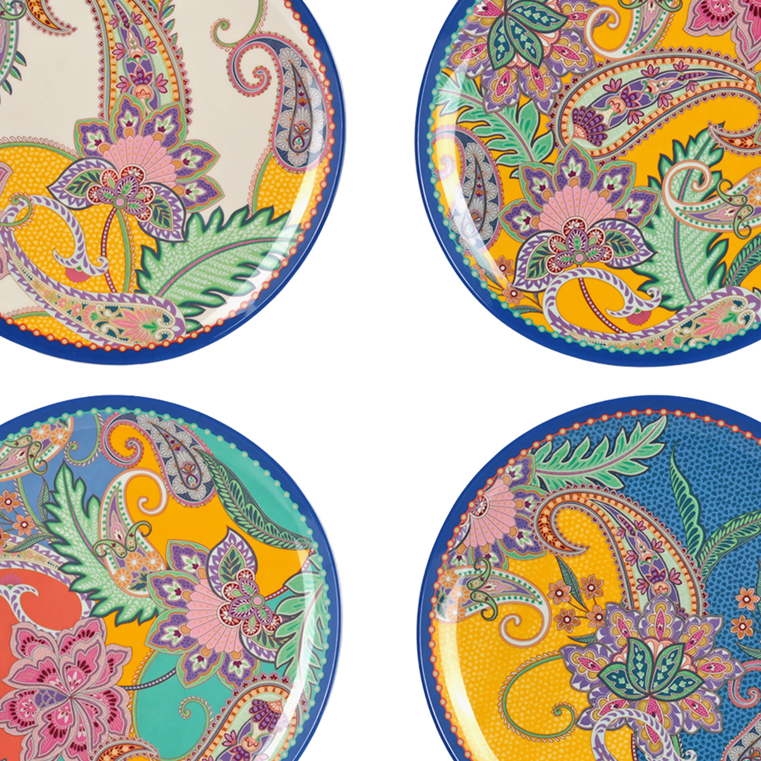 Paiselle Melamin 4Lu Tabak Seti 22Cm - 2