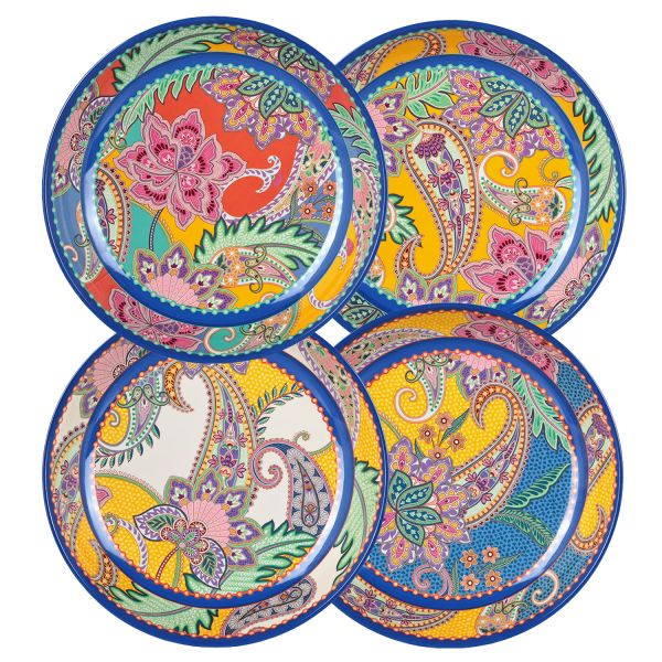 Lucky Art - Paiselle Melamin 4Lu Yemek Tabak Seti 21Cm (1)