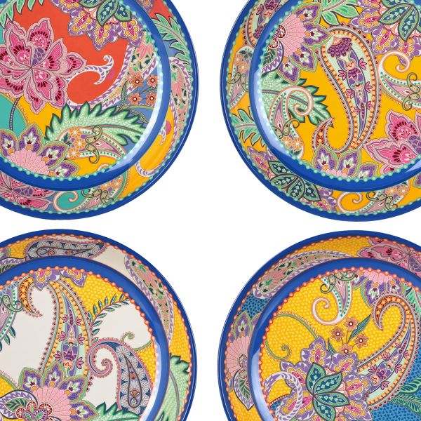 Paiselle Melamin 4Lu Yemek Tabak Seti 21Cm - 3