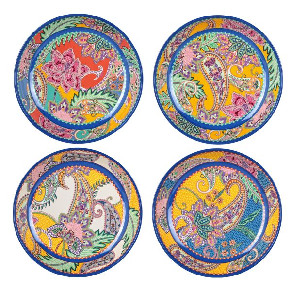 Paiselle Melamin 4Lu Yemek Tabak Seti 21Cm