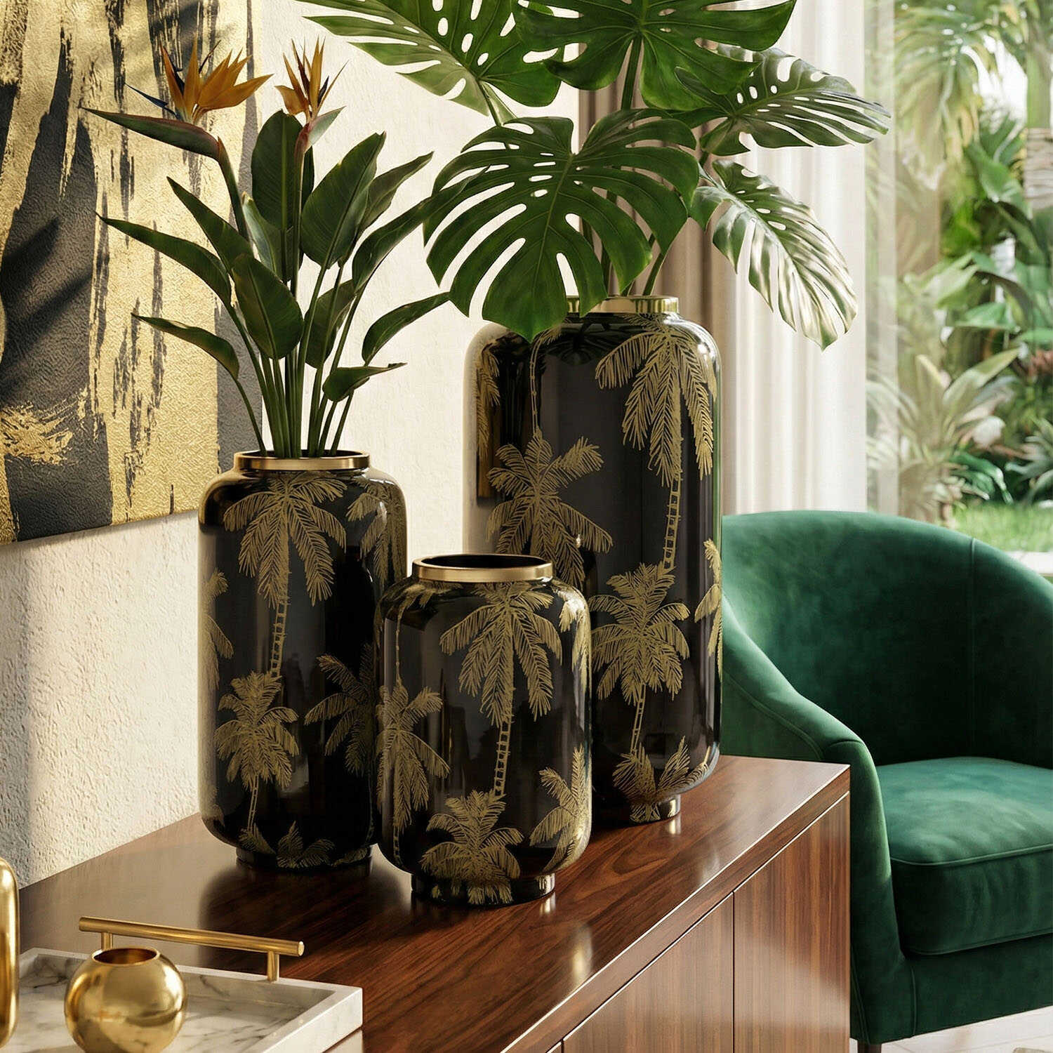 Palm Breeze Dekoratif Vazo 30cm - 2