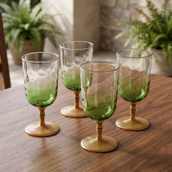 Palma Akrilik 4’lü Kadeh Seti 470 ml (1)