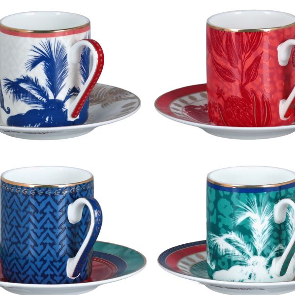 Lucky Art - Palmera Bone 4lu Kahve Fincani Seti 100cc (1)