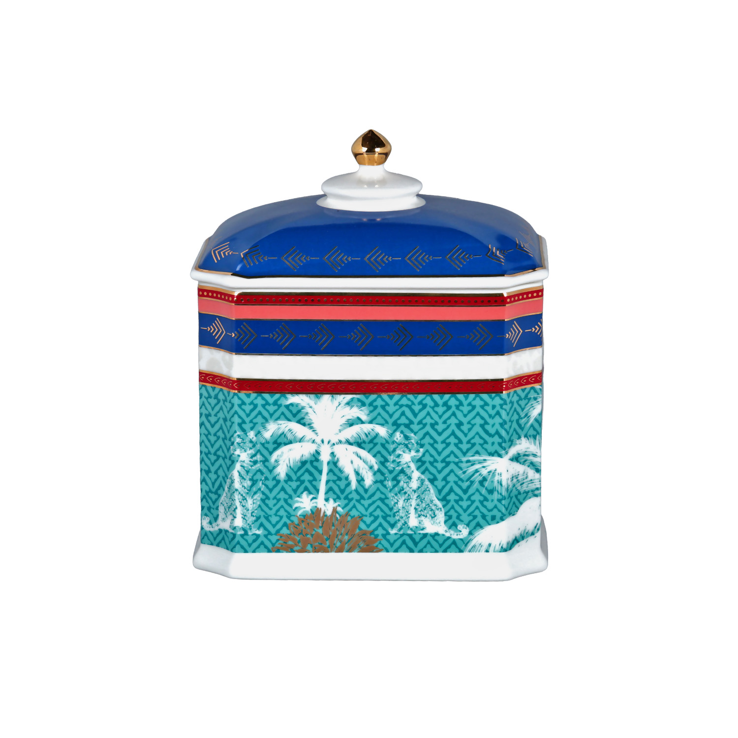 Palmera Bone Köşeli Kavanoz 19cm - 1