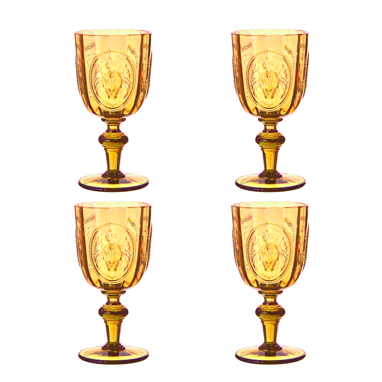 Palmera Lucky Art 4Lu Cam Kadeh Seti Amber - 1