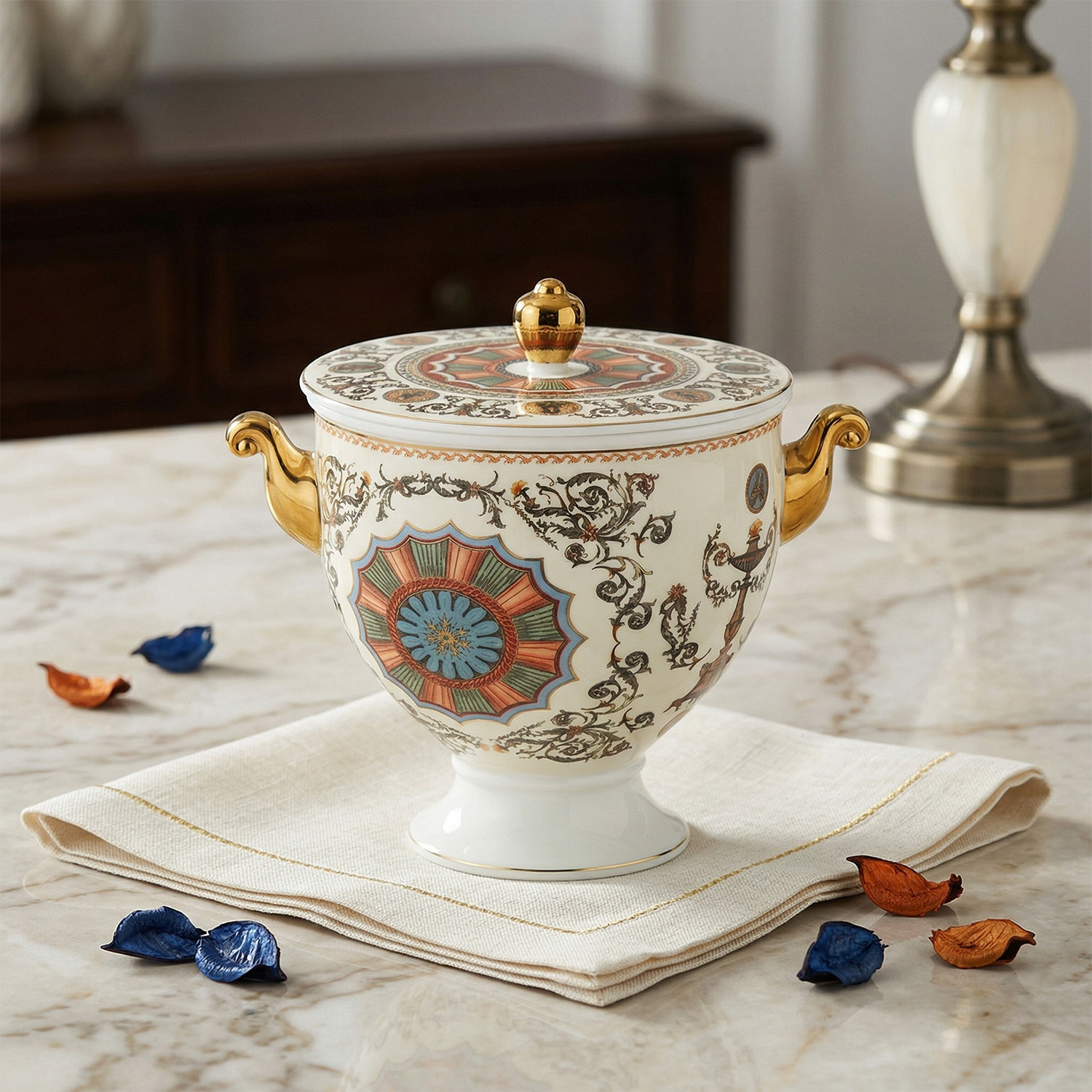 Rosea Bone 17 cm Kulplu Kavanoz - 2