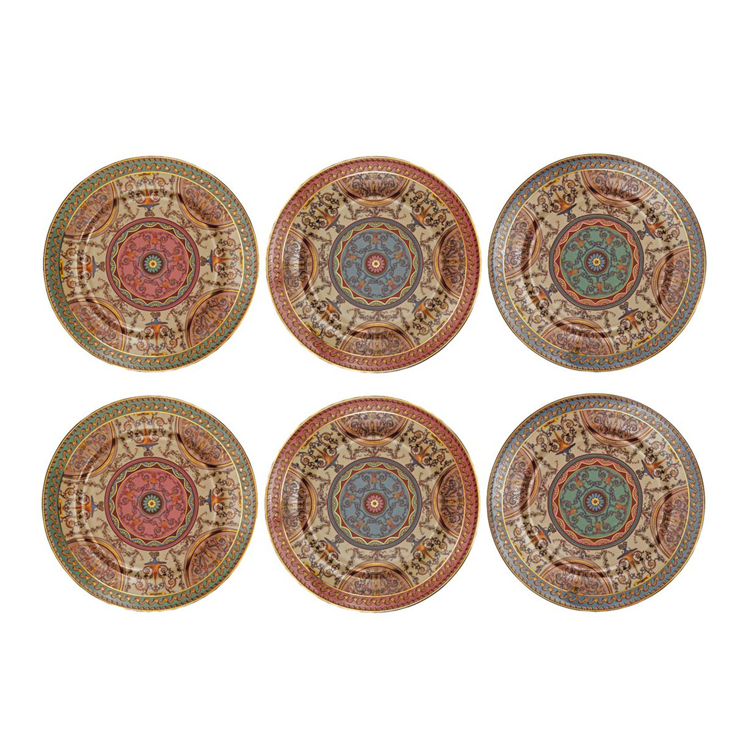 Rosea Bone 20 Cm 6Li Tabak Seti - 1