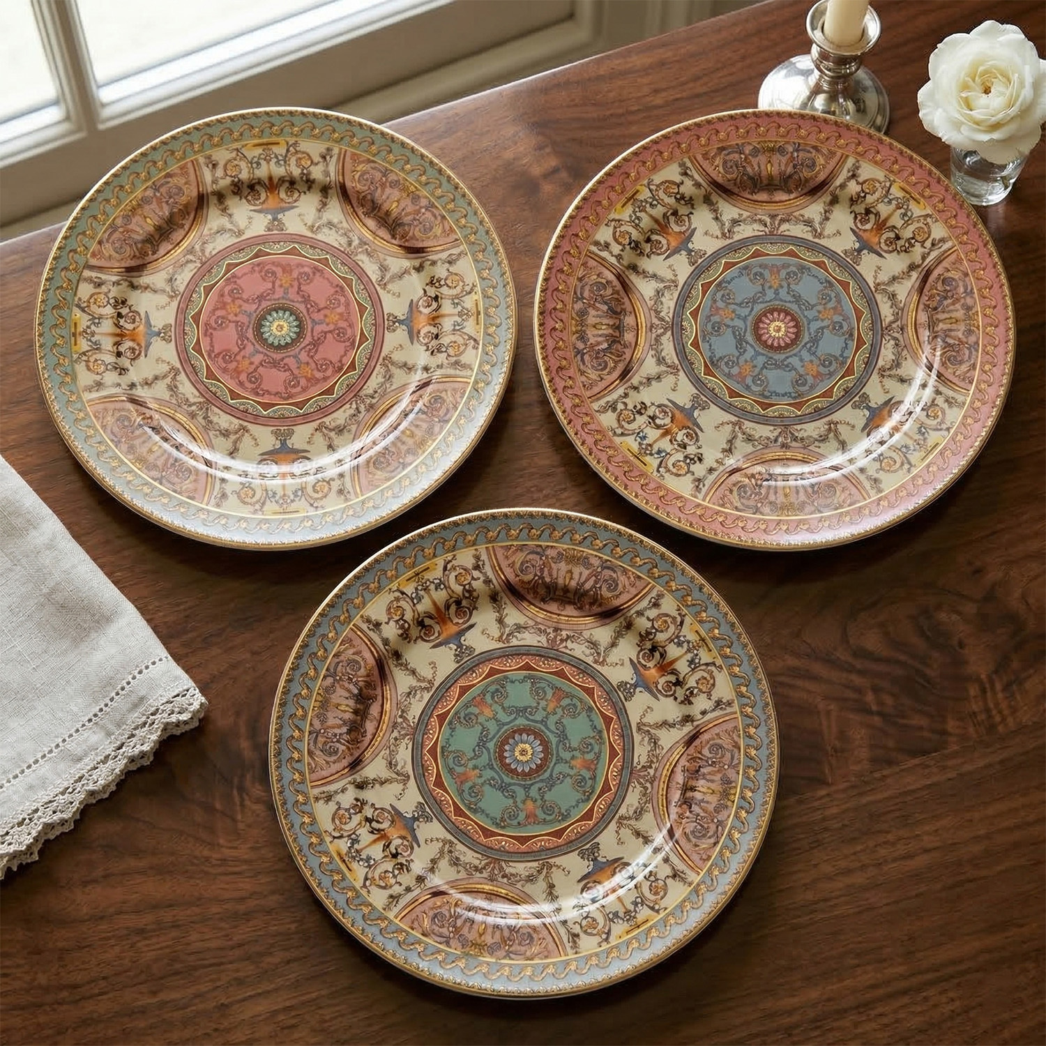 Rosea Bone 20 Cm 6Li Tabak Seti - 2