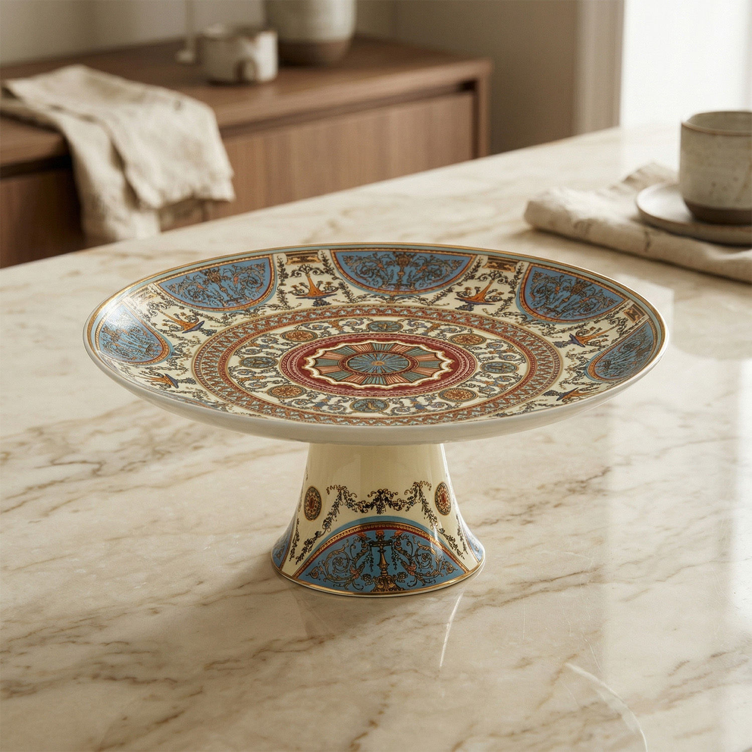 Rosea Bone 27 cm Ayaklı Kek Standı - 2