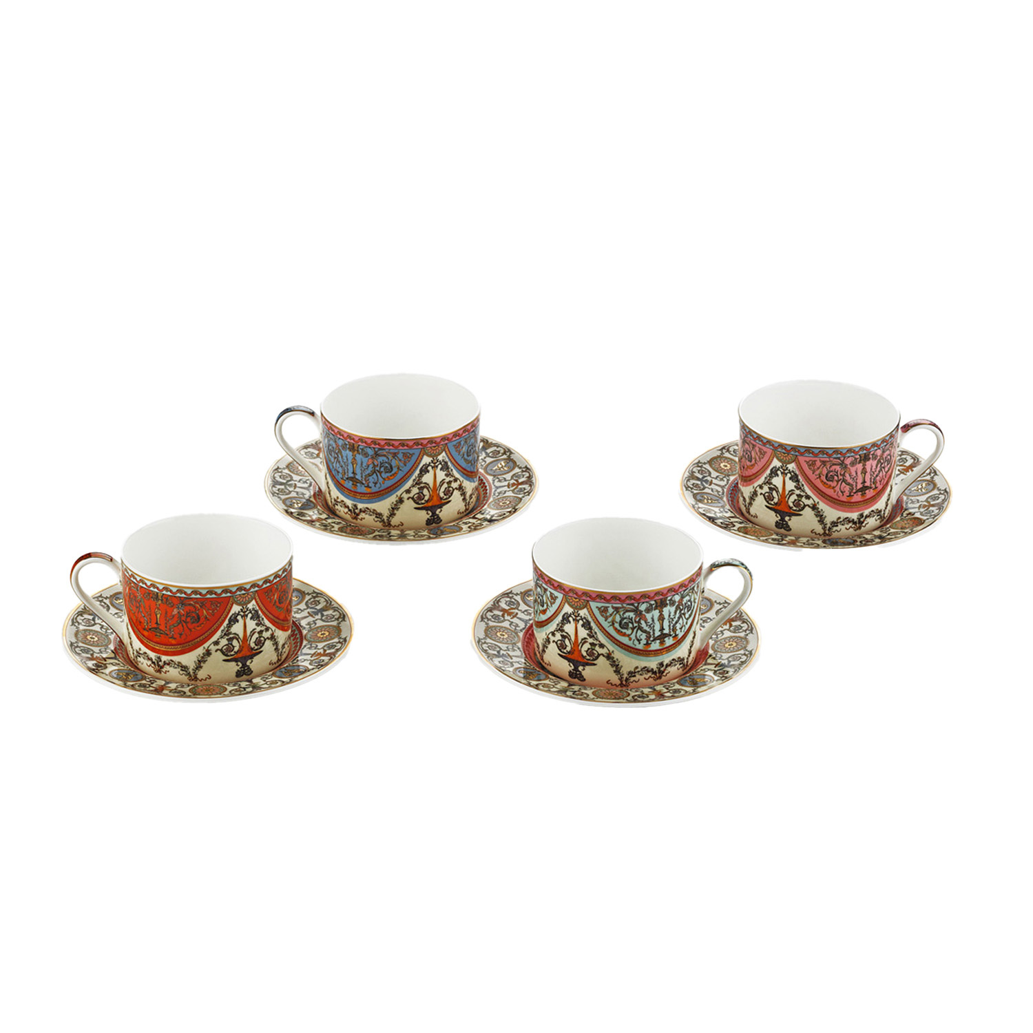 Rosea Bone 4’lü Çay Fincanı Seti 180 ml - 1