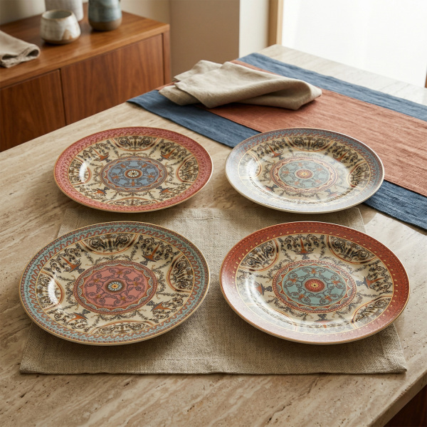 Rosea Bone 4’lü Tabak Seti 20 cm (1)