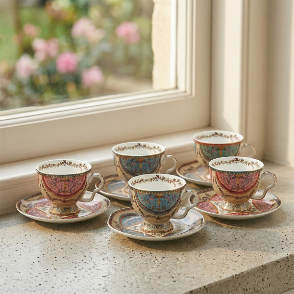 Rosea Bone 6Li Cay Fincan Seti (1)