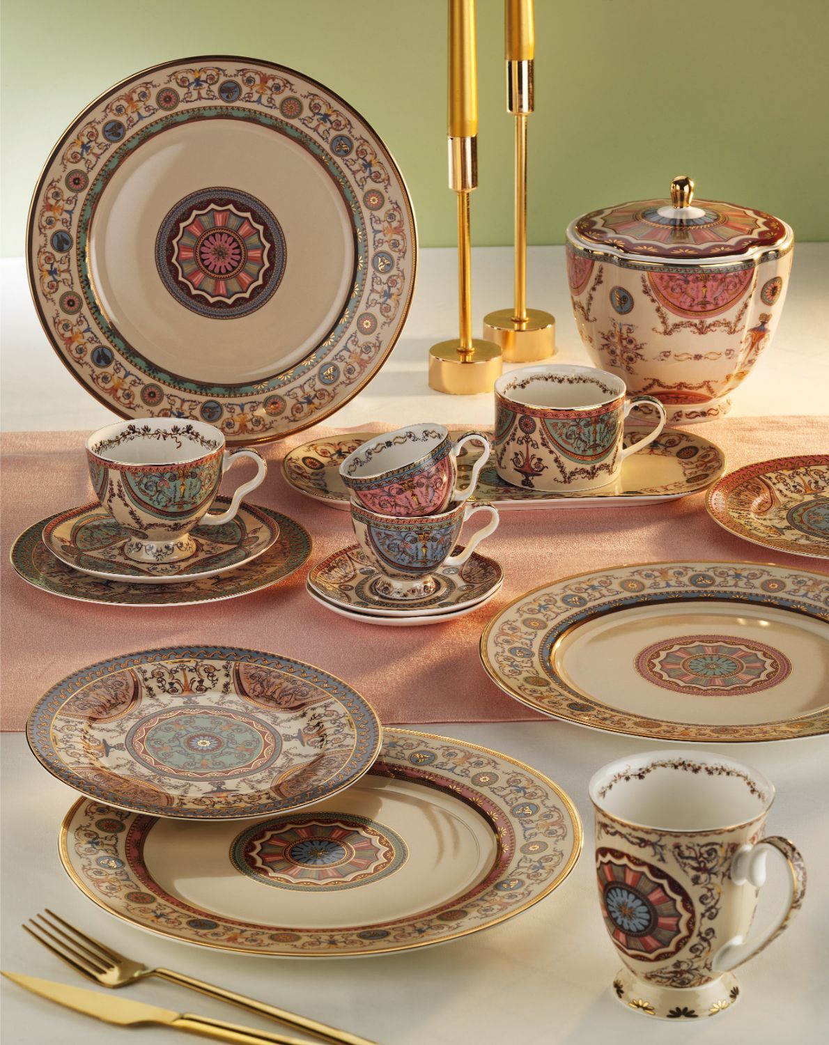 Rosea Bone 6Li Cay Fincan Seti - 3