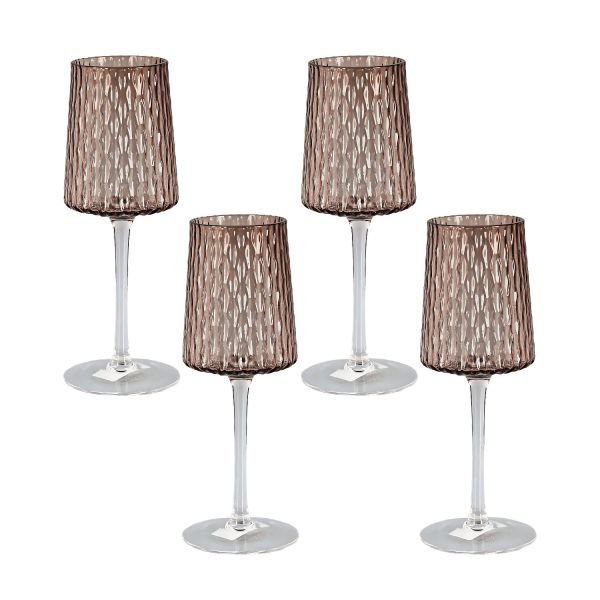 Rosea Lucky Art 4Lu Cam Kadeh Seti Mocha