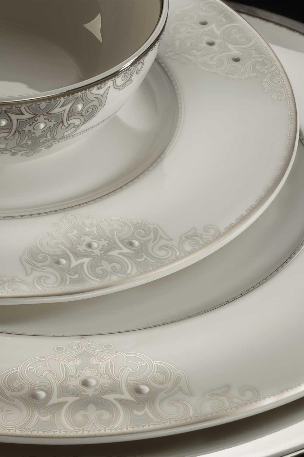 Royal Canterbury Lawrance Metallic Yemek Takımı 72 Parça - 2