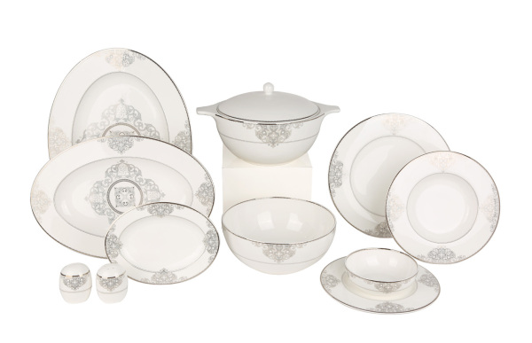 Royal Canterbury Lawrance Metallic Yemek Takımı 72 Parça - 1
