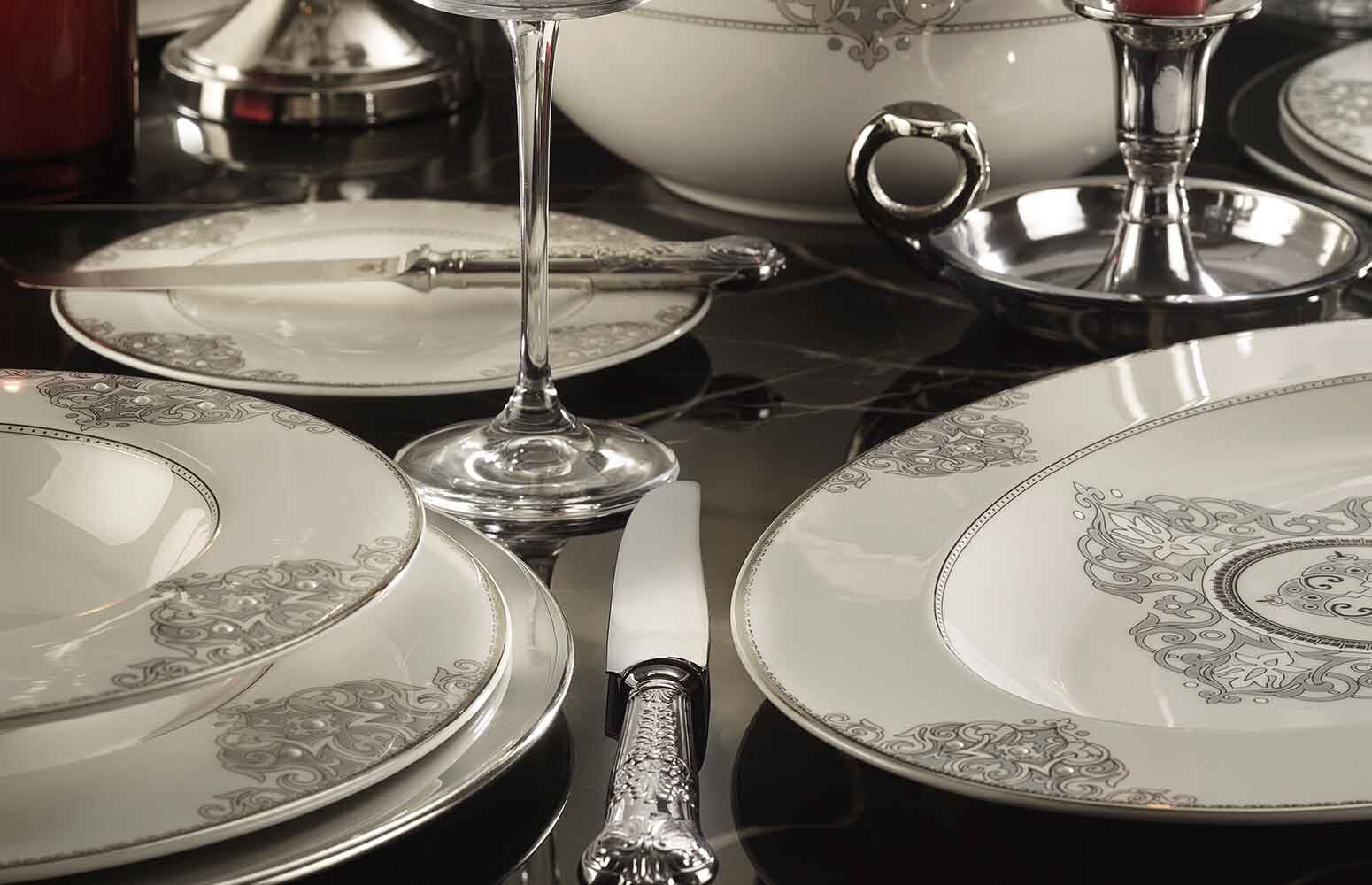 Royal Canterbury Lawrance Metallic Yemek Takımı 72 Parça - 2