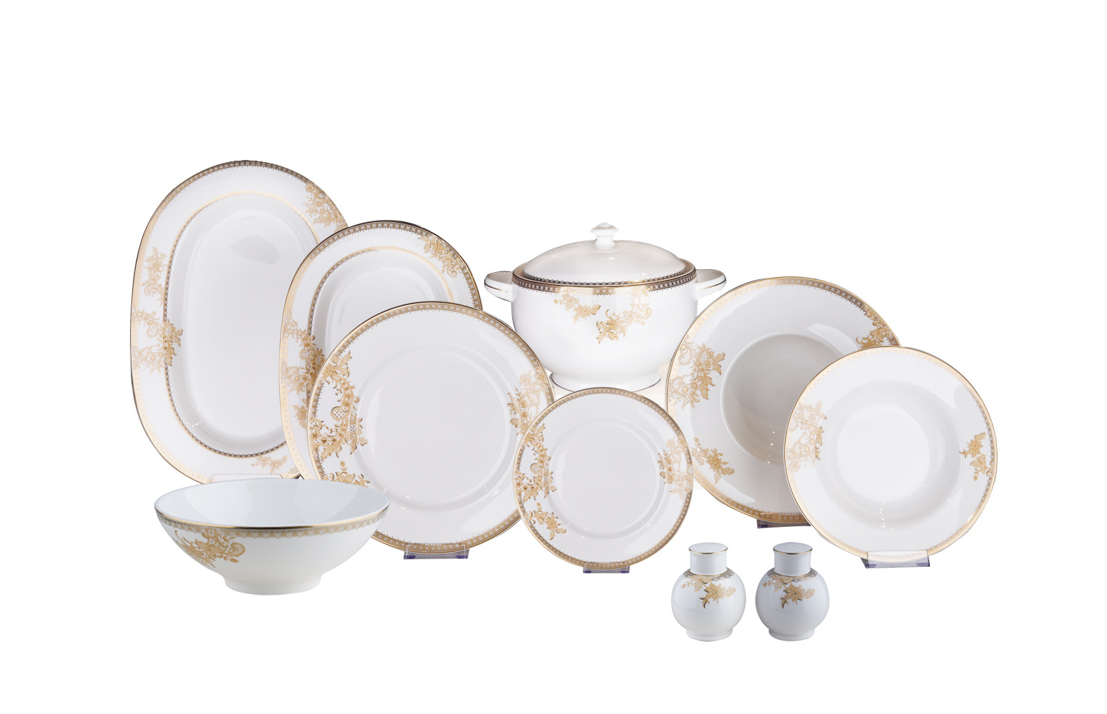 Royal Canterbury Liberty Gold 72 Parça Yemek Takımı - 1