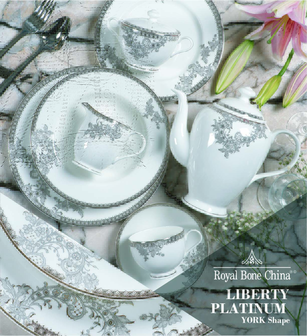 Royal Canterbury Liberty Platinum 72 Parca Yemek Takımı - 2