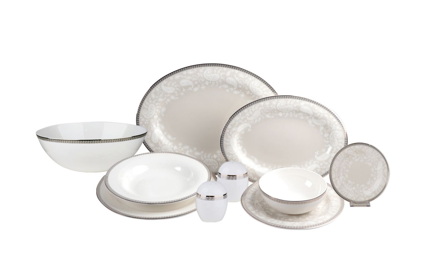 Royal Canterbury Milada Platinum 55 Parça Yemek Takımı - 1