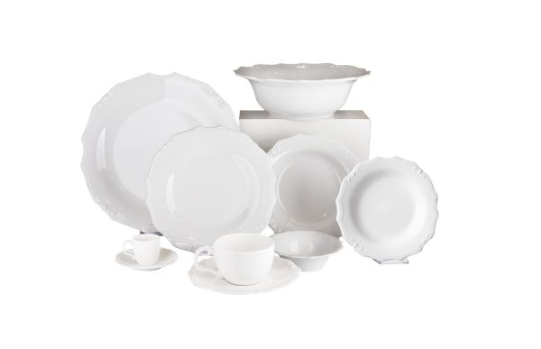 Royal Canterbury Poetry White 50 Parca Yemek Ve Çay Takımı