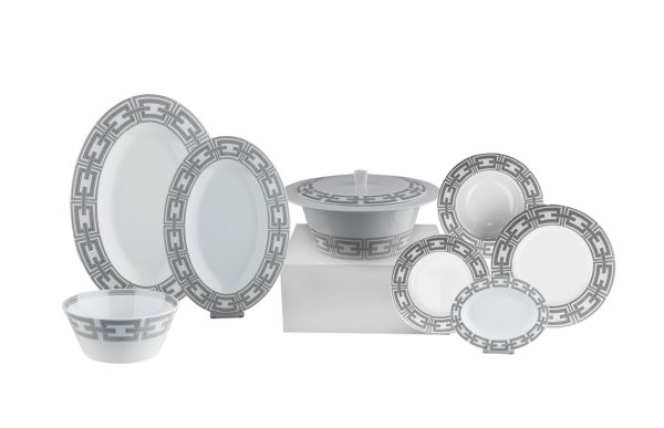 Royal Canterbury Riverie Metallic 60 Parca Yemek Takımı