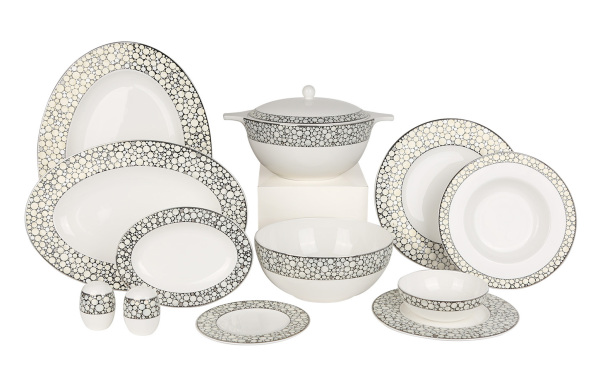 Royal Canterbury Silver Pearl Yemek Takımı 72 Parça