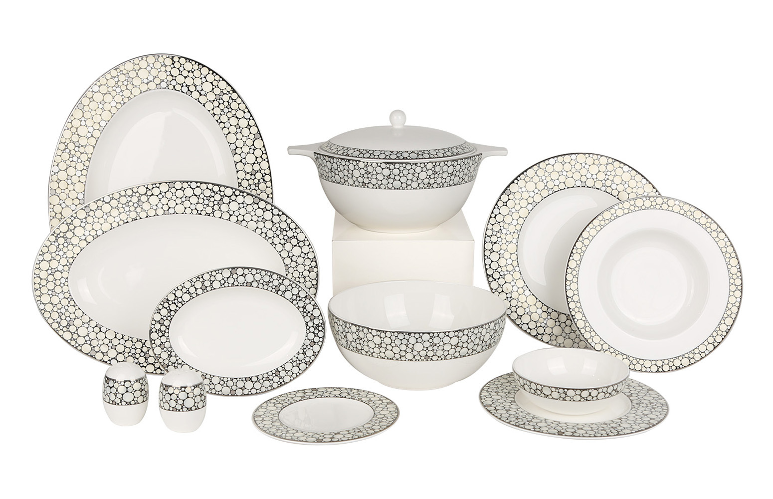 Royal Canterbury Silver Pearl Yemek Takımı 72 Parça - 1