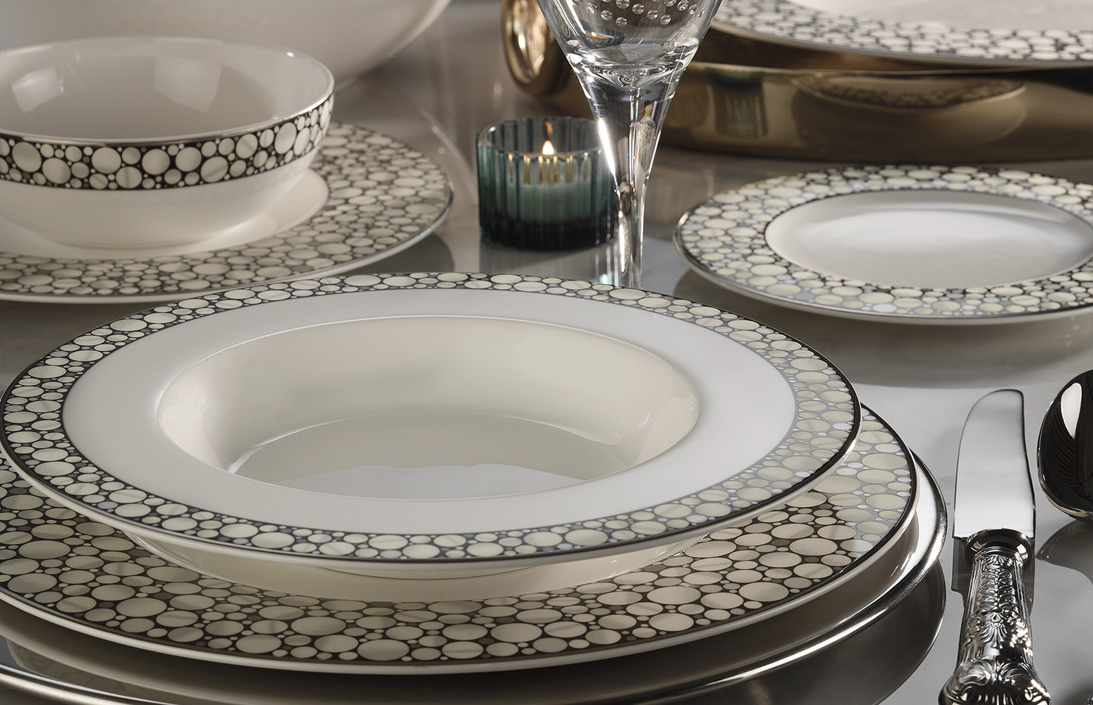 Royal Canterbury Silver Pearl Yemek Takımı 72 Parça - 2