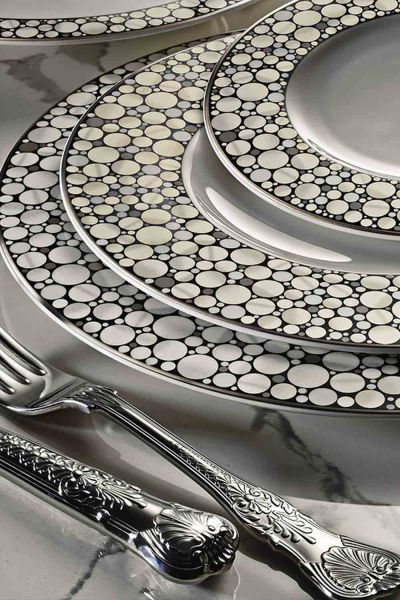 BUGATTI - Royal Canterbury Silver Pearl Yemek Takımı 72 Parça (1)