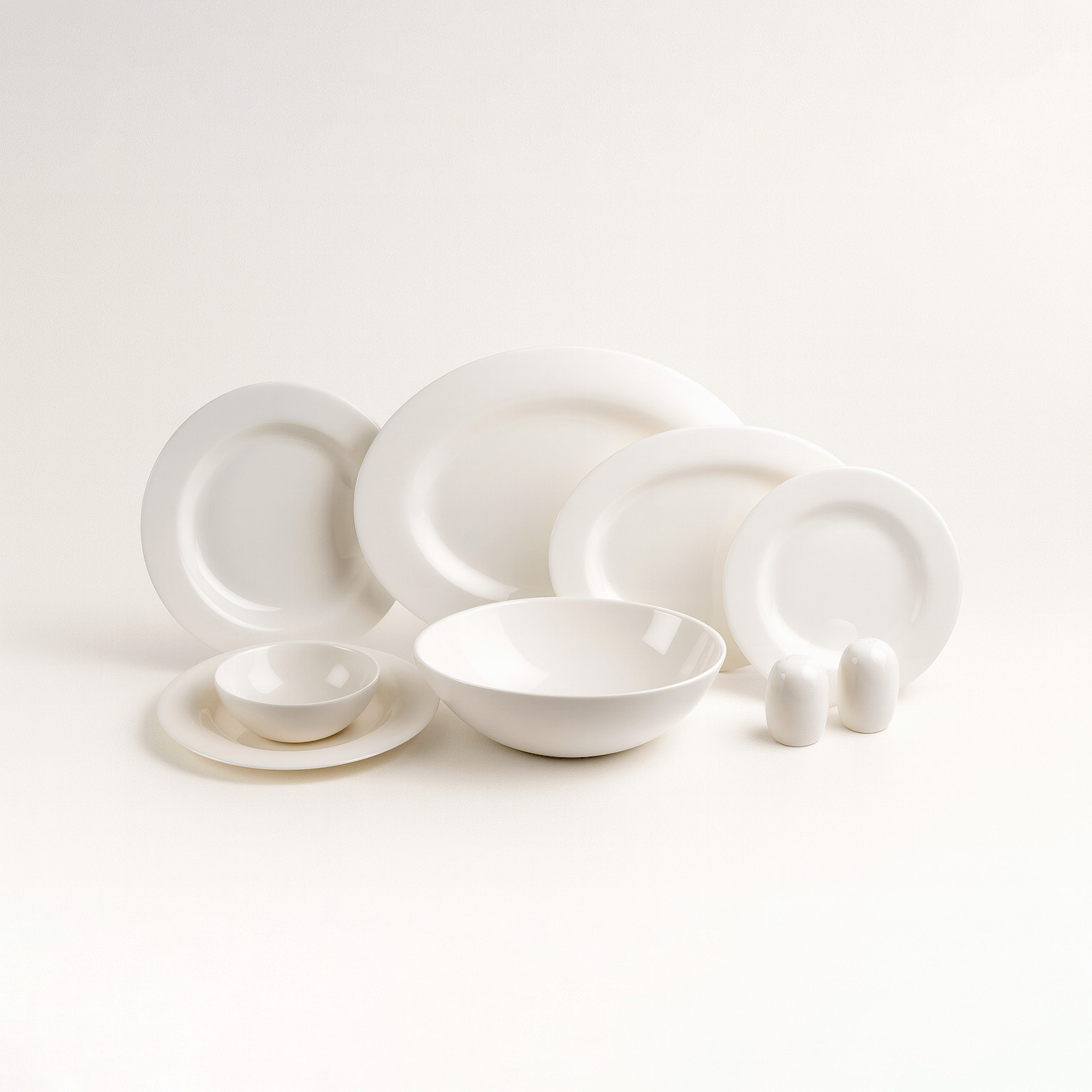 Royal Canterbury Verona White 55 Parça Yemek Takimi - 1