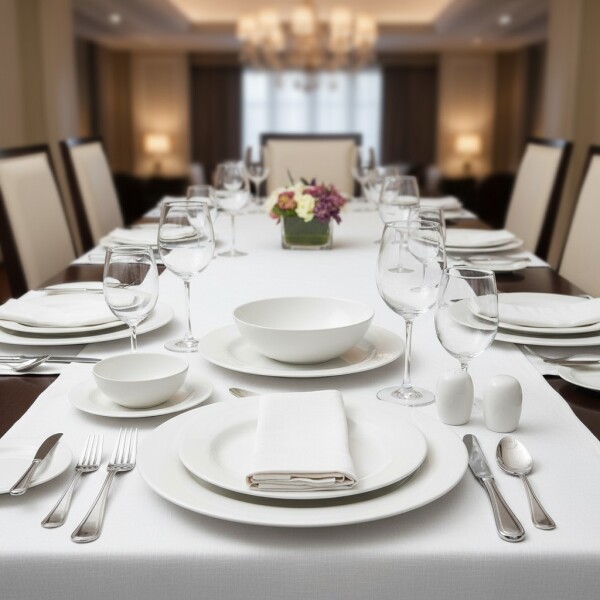 Royal Canterbury Verona White 55 Parça Yemek Takımı (1)