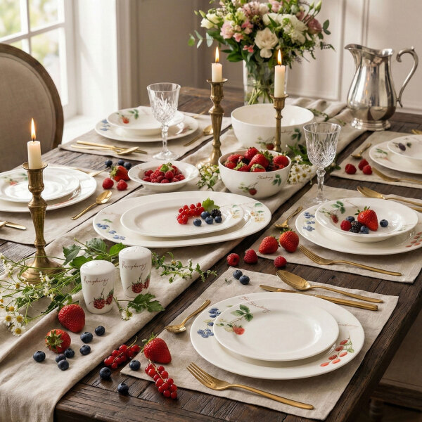 Royal Canterbury Very Berry 53 Parça Yemek Takımı (1)