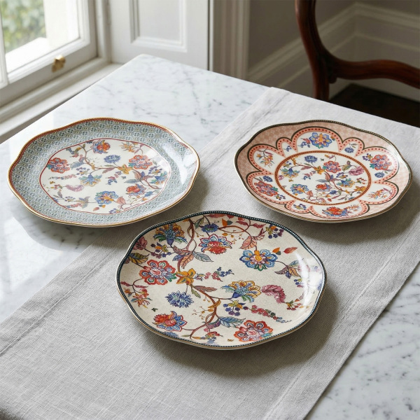 Serenity Bone 27 Cm 6Li Tabak Seti (1)