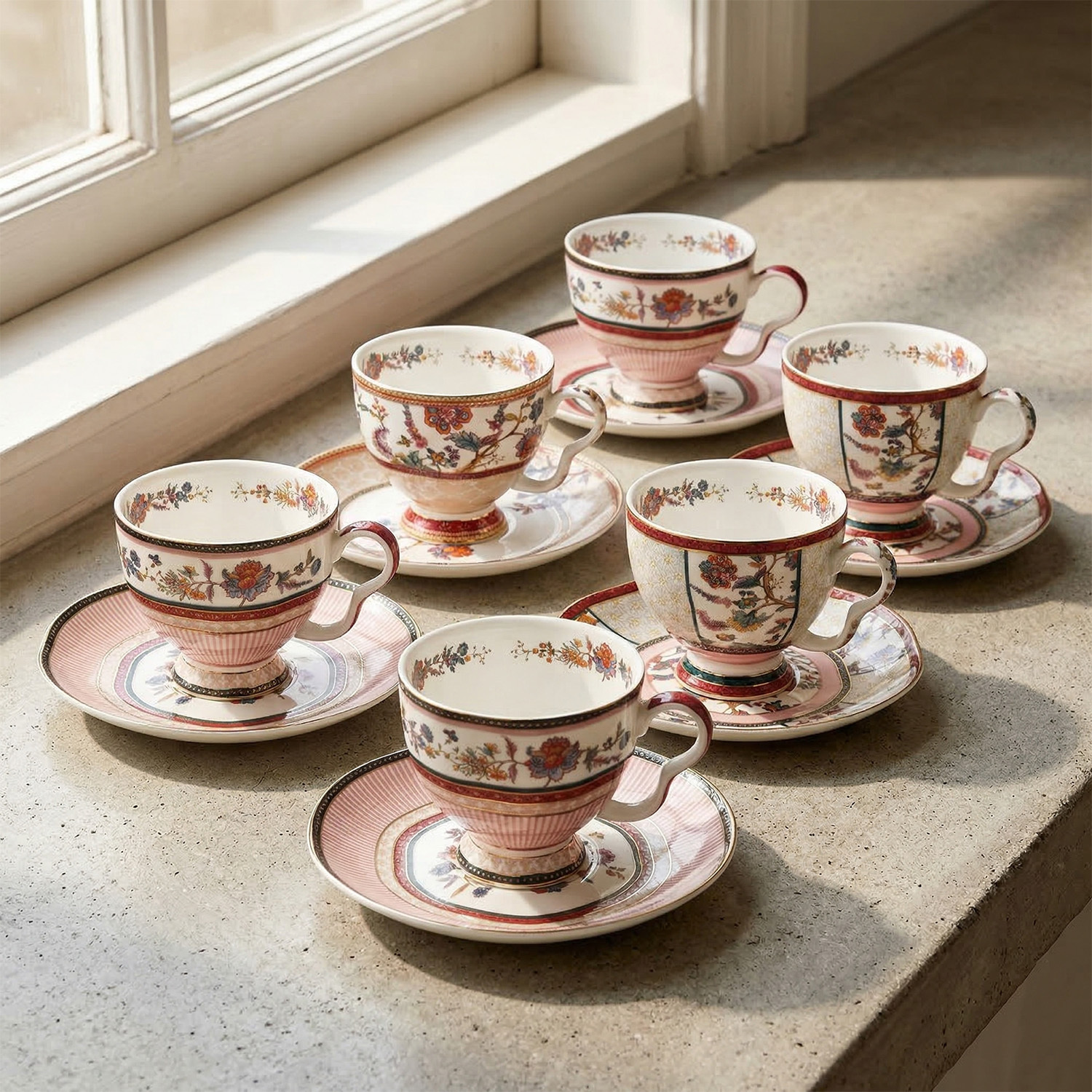 Serenity Bone 6Li Cay Fincan Seti - 2