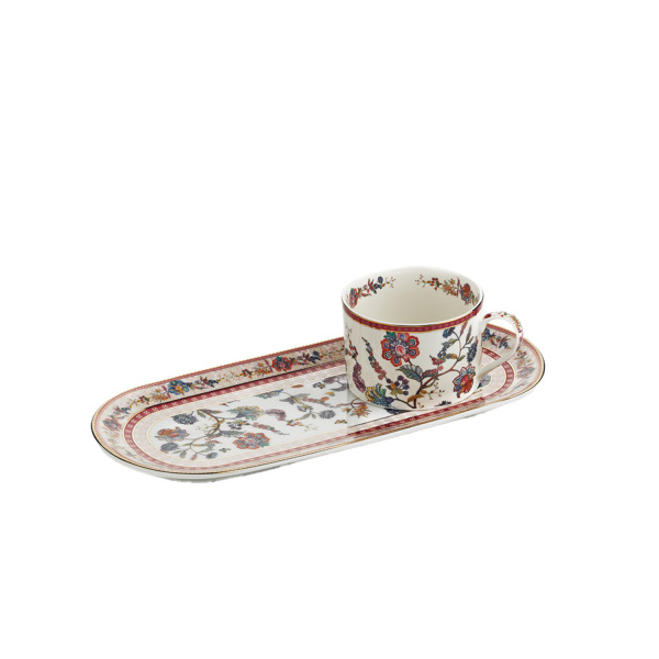 Serenity Bone Tek Kisilik Tepsili Cay Fincan Seti