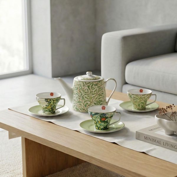 Lucky Art - Sylva Bone 6Li Çay Fincani Seti (1)