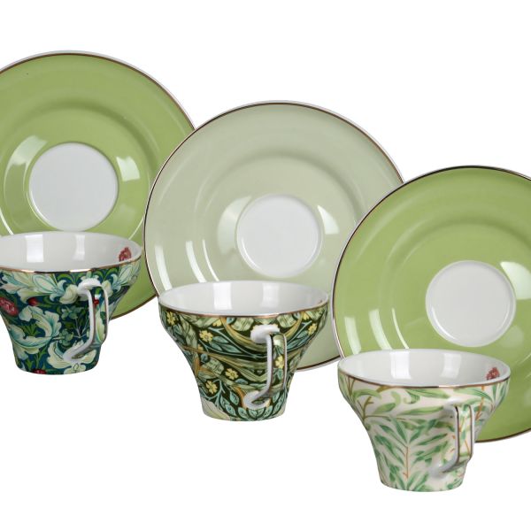 Lucky Art - Sylva Bone Konik Form 6li Kahve Fincani Seti (1)